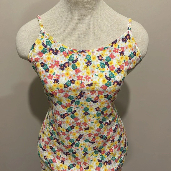 NWOT!! VERO MODA - Ullipam Tank Dress In Brook Green Aop Ulli - Size M - Picture 6 of 12